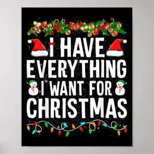Ich habe alles, was ich zu Weihnachten Gewollt hab Poster