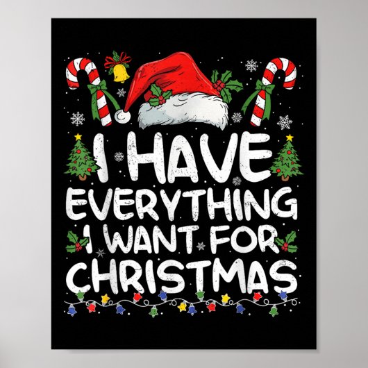 Ich habe alles, was ich zu Weihnachten Gewollt hab Poster (Vorne)