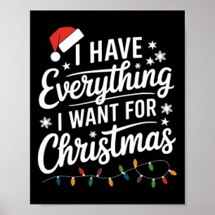Ich habe alles, was ich zu Weihnachten Gewollt hab Poster