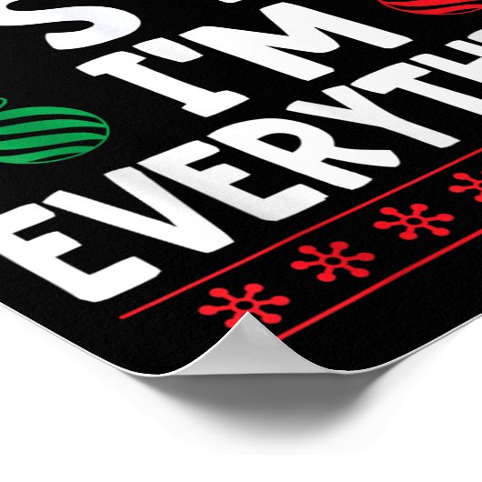 Ich habe alles, was ich zu Weihnachten Gewollt hab Poster (Ecke)