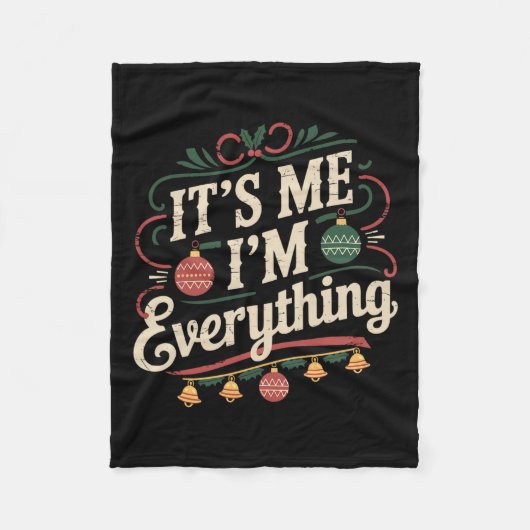 Ich habe alles, was ich zu Weihnachten Gewollt, me Fleecedecke (Vorderseite)