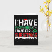 Ich habe alles, was ich zu Weihnachten Gewollt, me Karte (Gelbe Blume)