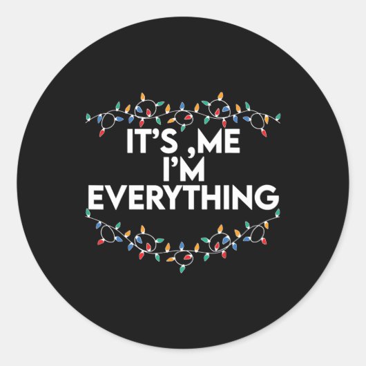 Ich habe alles, was ich zu Weihnachten Gewollt, me Runder Aufkleber (Vorderseite)