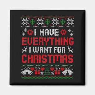 Ich habe alles, was ich zu Weihnachten will, bin i Magnet