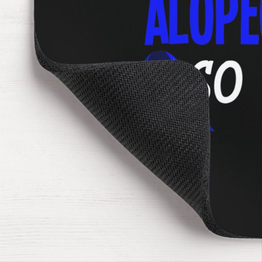 Ich habe Alopecia Spaß Alopezie Krieger Mousepad (Ecke)