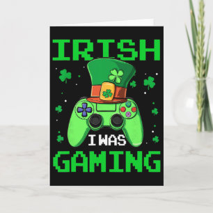 Ich habe am St. Patrick's Day Videospiel-Controlle Karte