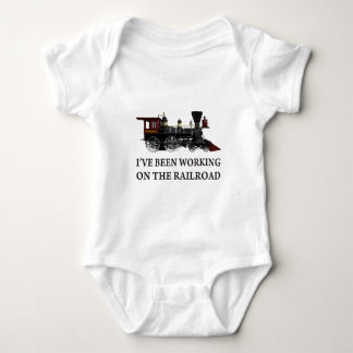 Ich habe an der Eisenbahn gearbeitet Baby Strampler