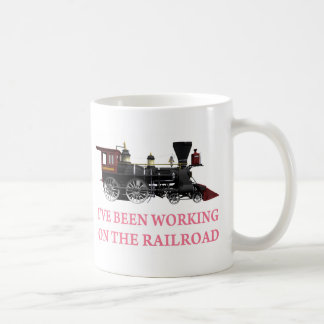 Ich habe an der Eisenbahn gearbeitet Kaffeetasse