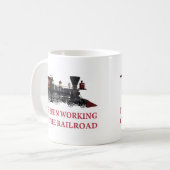 Ich habe an der Eisenbahn gearbeitet Kaffeetasse (Vorderseite Links)