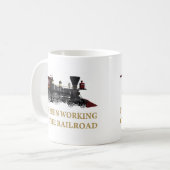 Ich habe an der Eisenbahn gearbeitet Kaffeetasse (Vorderseite Links)