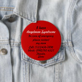 Ich habe Angelman Syndrom-Knopf Button (Beispiel)