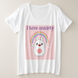 Ich habe Angst Große Größe T-Shirt