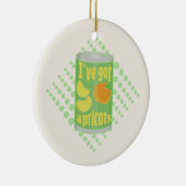 Ich habe Aprikosen got Keramik Ornament (Rechts)