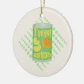 Ich habe Aprikosen got Keramik Ornament (Links)