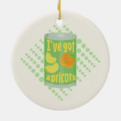 Ich habe Aprikosen got Keramik Ornament (Hinten)