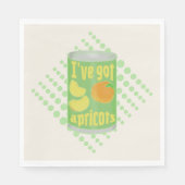 Ich habe Aprikosen got Serviette (Vorderseite)