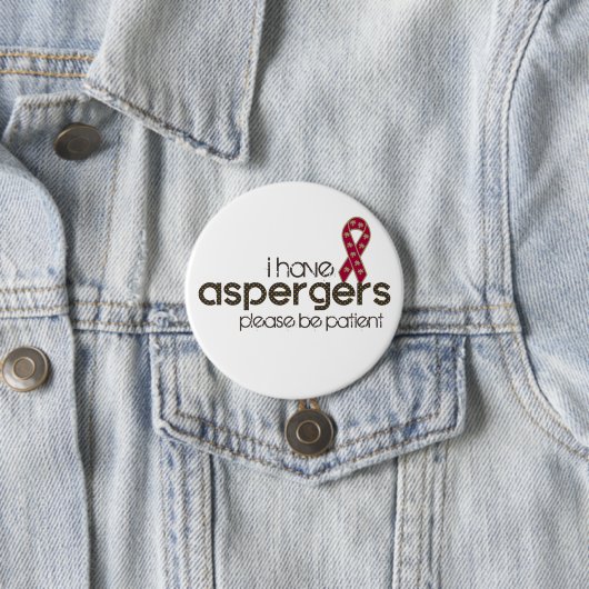 Ich habe Aspergers Button (Beispiel)