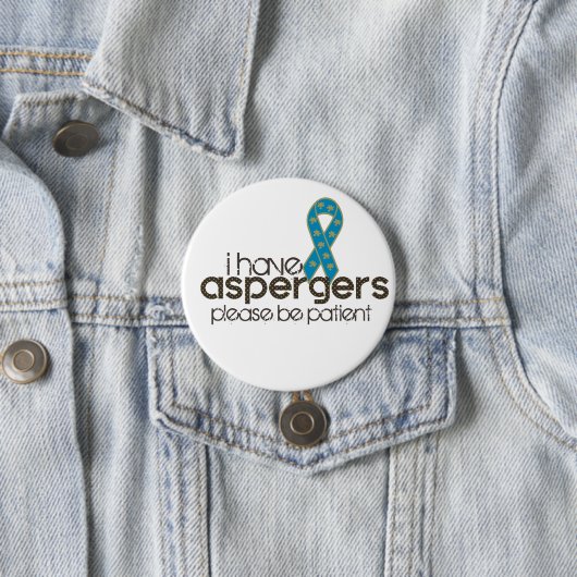 Ich habe Aspergers Button (Beispiel)