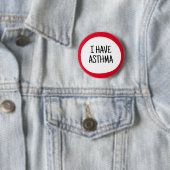 Ich habe Asthma, Hidden Disability Awareness Button (Beispiel)