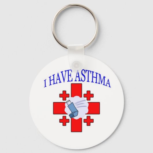 Ich habe Asthma-Schlüsselanhänger für Asthma-Krank Schlüsselanhänger (Vorderseite)