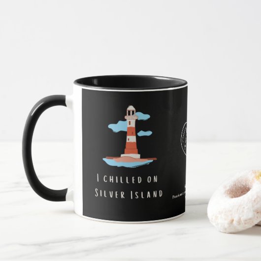 Ich habe auf der Silver Island Tasse gekühlt (Mit Donut)