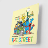 Ich habe auf der STRASSE gelernt Quadratische Wanduhr (Winkel)