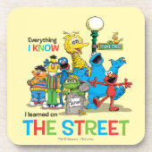 Ich habe auf der STRASSE gelernt Untersetzer (Vorderseite)