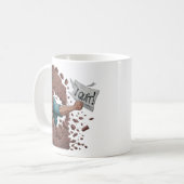 Ich habe aufgehört kaffeetasse (Vorderseite Links)