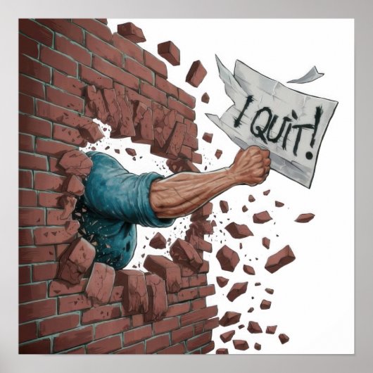 Ich habe aufgehört poster (Vorne)