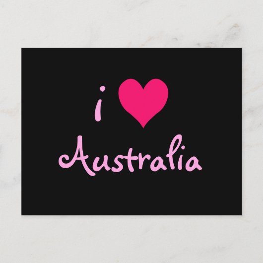 Ich habe Australien gehört Postkarte (Vorderseite)
