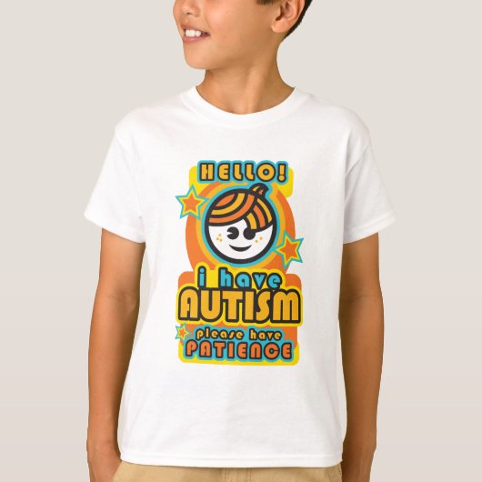 Ich habe Autismus - bitte Geduld haben T-Shirt (Vorderseite)