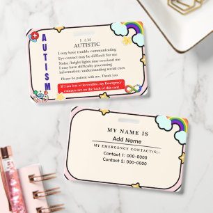 Ich habe Autismus-ID personalisiertes autistisches Ausweis