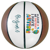 Ich habe Autismus Personalisiert Basketball (Vertikal)