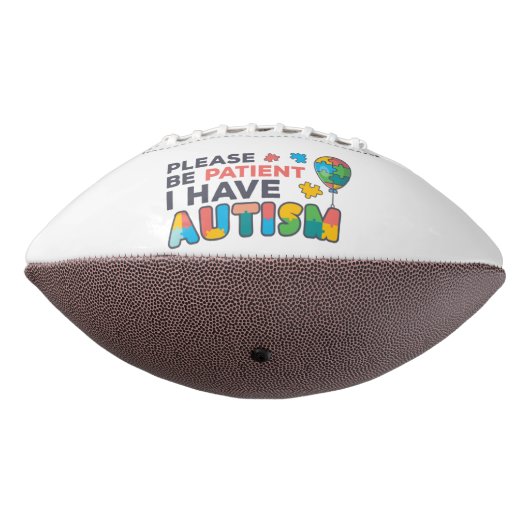 Ich habe Autismus Personalisiert Football (Gedreht 270)