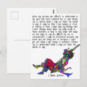 Ich habe Autismus Postkarte (Vorne/Hinten)