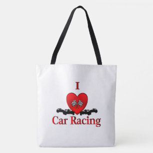 Ich habe Auto Racing Tote Tasche