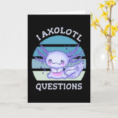 Ich habe axolotale Fragen Karte (Gelbe Blume)