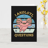 Ich habe axolotale Fragen Karte (Gelbe Blume)