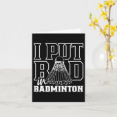 Ich habe Badminton Sport Shuttle Team schlecht gem Karte (Gelbe Blume)