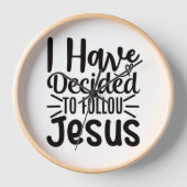 Ich habe beschlossen, Jesus zu folgen, einfache Ty Uhr (Vorderseite)