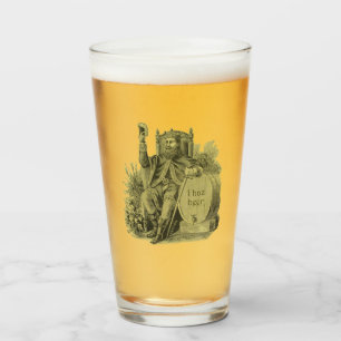 Ich habe Bier alte Mode und Kunst Glas
