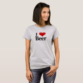 Ich habe Bier gehört T-Shirt (Vorne ganz)