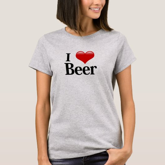 Ich habe Bier gehört T-Shirt (Vorderseite)