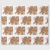 Ich habe Bigfoot gesehen! Geschenkpapier (Flach)