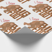 Ich habe Bigfoot gesehen! Geschenkpapier (Ecke)