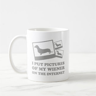 Ich habe Bilder meiner Dackel auf den Internetkaff Kaffeetasse