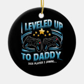 Ich habe bis zum Daddy 2025 sonnig, bald Vater zu Keramik Ornament (Vorne)