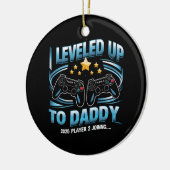 Ich habe bis zum Daddy 2025 sonnig, bald Vater zu Keramik Ornament (Links)