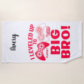 "ICH HABE BIS ZUM GROSSEN BRO AUFGEHOBEN! STRANDTUCH (Vorderseite)