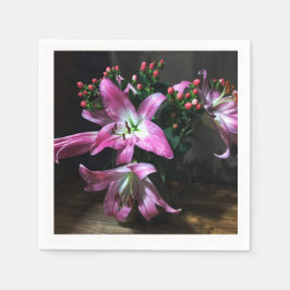 Ich habe Blume mitgebracht! Serviette